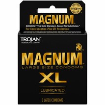Paradise Products Trojan Magnum XL, Extra Large Condoms, 3 Count - £7.92 GBP