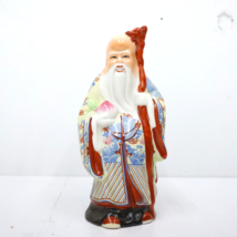 Chinese Famille Rose Porcelain Shou Lao Statue Shou Xing God Of Longevity 6.5” - £117.95 GBP