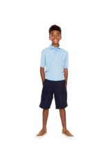 NEW French Toast Boys&#39; Short Sleeve Stretch Sport Polo Wicking Fabric S(6/7) - £9.61 GBP