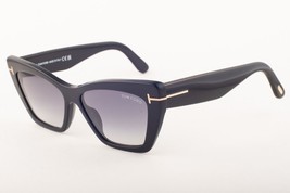 Tom Ford WYATT 871 01B Black / Gray Gradient Sunglasses TF871 01B 56mm - $208.05