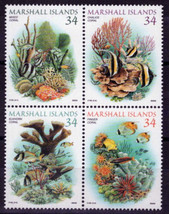 Marshall Islands 797 MNH Marine Life Fish Coral Zayix Stamps 101623S03M - $2.48