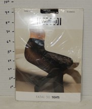 Wolford Pantyhose Tights Fatal 50 Seamless Black Medium Style 10788 7005 - $49.45