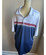 Flag &amp; Anthem Men’s Polo Shirt New 2XL  White Blue Red - £23.58 GBP