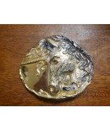 Jahre Einhorn Gurtelschnalle Unicorn Belt Buckle Gold Tone Enamel 1980s ... - €28,17 EUR