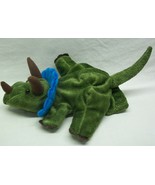 Caltoy BLUE &amp; GREEN TRICERATOPS DINOSAUR HAND PUPPET 13&quot; Plush STUFFED A... - $308.35 MXN