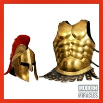 Giacca da armatura muscolare medievale con elmo spartano Costume di Halloween - £135.85 GBP