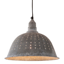 Country Colander Metal Pendant Lamp Repurposed Country Modern Farmhouse - £81.74 GBP