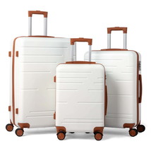  3 Piece Set Suitcase ABS Hardside Lightweight with TSA Lock Spinner Whe... - $84.99