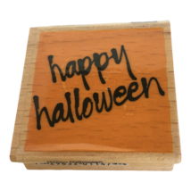 Vap Scrap Rubber Stamp Words Happy Halloween Card Making Sentiment Fall October - £3.20 GBP