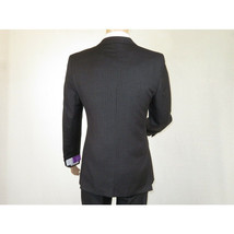 Men's Suit Wool Cashmere Georgio Cosani Two Buttons 910-04 Gray Pinstripe image 6