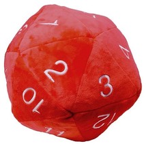 Ultra Pro Jumbo d20 Plush: Red with White - £20.53 GBP
