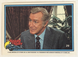 Knight Rider Trading Card 1982  #29 Edward Mulhare - £1.56 GBP