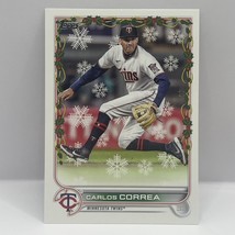 2022 Topps Holiday Baseball Carlos Correa Base HW132 Minnesota Twins - £1.54 GBP