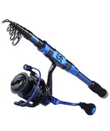 Sougayilang Spinning Fishing Rod Reel Combos,Portable Telescopic Fishing... - $172.76