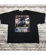 Floyd Mayweather VS. Manny Pacquiao Boxing Heavy Fight May 2 Black Shirt... - $28.01