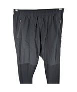 Nike Track Pants Womens Large Black Stretchy Lower with Pockets Drawstring - $40.23 CAD