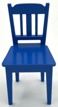 Deptartment 56 Miniature Accessories Maison Chair Die Cast New No Box Blue U214 - £7.50 GBP