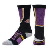 Stance Mens L (9-13) Los Angeles Lakers Shortcut 2 Infiknit Casual Crew Socks - $12.62