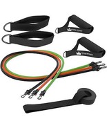Resistance Bands with Handles &amp; Door Anchor : Rubber Stretch Fitness Tra... - €16,48 EUR