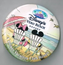 Disney Vero Beach Resort a Disney Vacation Club Resort Pin Back Button Pinback - $24.16
