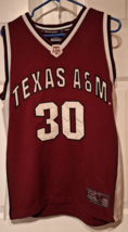 Vtg Texas A&amp;M Aggies Colosseum #30 NCAA Basketball Jersey Sz Large - $22.31