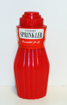 Water Sprinkle Laundry Iron Clothes Vintage Plastic RED Sprinkler Bottle... - £23.98 GBP