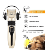 Low Noise Pet Clipper Shave Fur Hair Cordless Electric Dog Cat Grooming ... - $20.36 CAD+