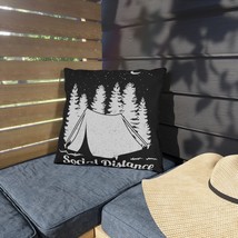 Black and White Crescent Moon Outdoor Pillows | Social Distance Printed | Nature - £25.08 GBP+
