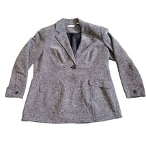 Coldwater Creek Women&#39;s Gray Ladies Lined Blazer Jacket Size 20 Tweed - £19.42 GBP