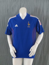 Team France Soccer Jersey - 2002 Home Jersey by Adidas - Men's Large  - $75.00