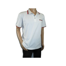 Men Sports Shirt DE-NIKO Short Sleeves Cotton Fashion Polo Shirt DBK113 White image 9