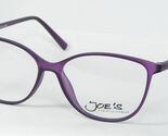 JOE'S JOE5981 Coleur. 3 Mat Violet Lunettes Plastique Cadre 53-14-138mm - $95.85