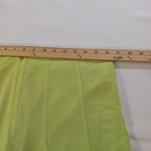 Worthington Women's Yellow & Green Back Zip Pull-On Lined Pleated Skirt Size 14 image 14