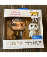 Hallmark Funko Pop Wizarding Harry Potter &amp; Hedwig Christmas Ornament 2 ... - £19.23 GBP