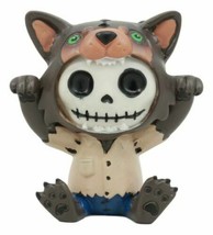Ebros Furrybones Wolfie The Werewolf Figurine Small 3 Inch Furry Bones W... - £11.95 GBP
