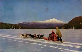 Kodachrome POSTCARD-SNOW Travel With An Alaskan Husky Dog Team BK43 - £2.73 GBP