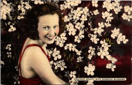 Arkansas Beauty w/ Dogwood Blossoms Posted 1950 Ponca Nebraska Vintage P... - $9.40