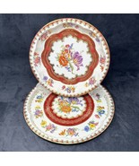 Metal Litho Floral Bowl &amp; Tray Set Cottagecore Gold DAHER DECORATED WARE... - $26.60