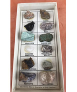 Vintage 12 Rock &amp; Mineral Collection Boxed Set Geo Science Merles Rock Box - £38.58 GBP