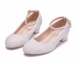 Tal queen bridesmaid dress white 3cm women heels evening party wedding shoes pumps thumb155 crop