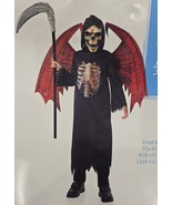 Winged Grim Reaper Childs Halloween Costume Size L (10-12) - $361.46 MXN