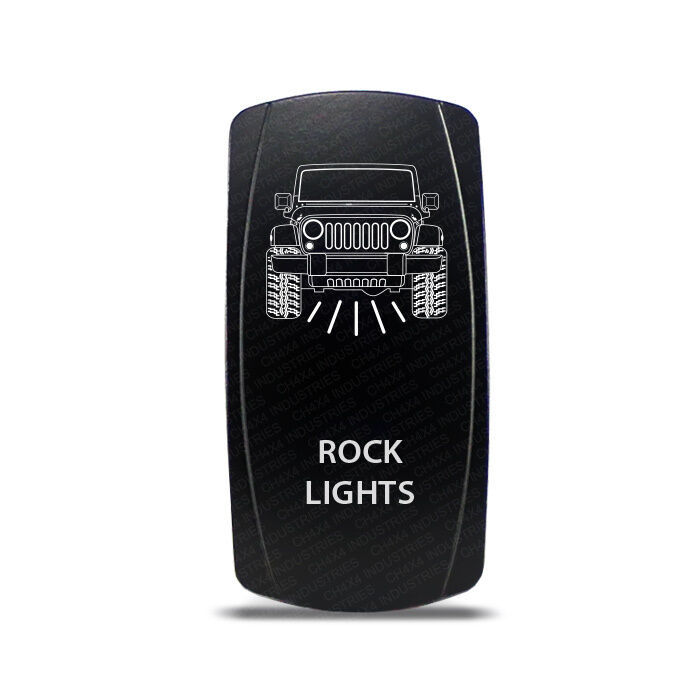 CH4x4 Rocker Switch Rock Ligths Symbol -  Vertical -Amber LED - $16.82