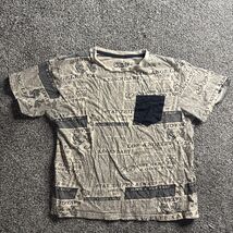 Eighty Eight Brand Youth Boys Size 14 Newspaper Print Pattern T-shirt Tee - €7,70 EUR