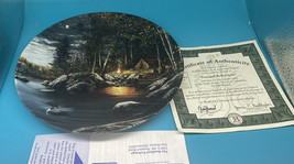 Bradford Limited Jim Hansel Tranquil Reflections Plate Night Songs Loon ... - £12.26 GBP