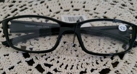 Cheetah Brand Eyewear ~ +2.50 Reading Glasses ~ Black Color Plastic Fram... - $14.96