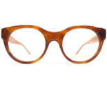 Tory Burch Eyeglasses Frames TY 2085 1736 Orange Tortoise Ivory Round 50... - £73.89 GBP