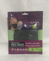 Anti Pollution Facemask Black with PM2.5 Carbon Filter - Reusable and Washable - £5.36 GBP