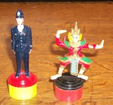 Vtg Bobby Constable Police Toy Pencil Sharpener + Hindu Dancer Krishna Bharata - £29.28 GBP