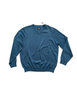 FootJoy Wool Blend V-Neck Pullover Sweater Blue ( M ) - £90.54 GBP