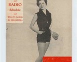 Oklahoma City This Week TV &amp; Radio Schedule &amp; What&#39;s Doing Booklet 1955  - £22.23 GBP